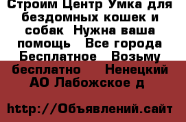 Строим Центр Умка для бездомных кошек и собак! Нужна ваша помощь - Все города Бесплатное » Возьму бесплатно   . Ненецкий АО,Лабожское д.